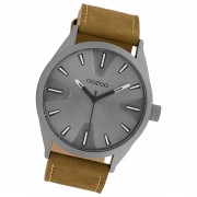 Oozoo Herren Armbanduhr Timepieces Analog Leder braun UOC10022