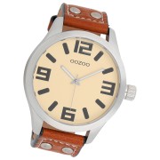 Oozoo Unisex Armbanduhr Timepieces Analog Leder braun UOC1002A