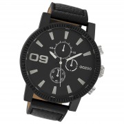 Oozoo Herren Armbanduhr Timepieces Analog Textil schwarz UOC10067