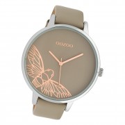 Oozoo Damen Armbanduhr Timepieces C10077 Analog Leder braun beige UOC10077