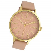Oozoo Damen Armbanduhr Timepieces Analog Leder rosa UOC10121