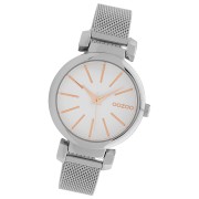 Oozoo Damen Armbanduhr Timepieces Analog Metall silber UOC10128