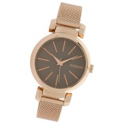 Oozoo Damen Armbanduhr Timepieces Analog Metall rosegold UOC10130