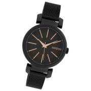 Oozoo Damen Armbanduhr Timepieces Analog Metall schwarz UOC10131