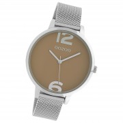 Oozoo Damen Armbanduhr Timepieces Analog Metall silber UOC10140