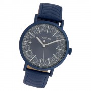 Oozoo Damen Armbanduhr Timepieces C10147 Quarzwerk Leder blau UOC10147