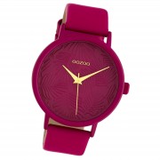 Oozoo Damen Armbanduhr Timepieces C10167 42mm Quarz Leder fuchsia UOC10167