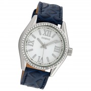 Oozoo Damen Armbanduhr Timepieces Analog Leder dunkelblau UOC10223
