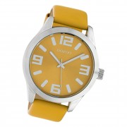 Oozoo Unisex Armbanduhr Timepieces C10235 Analog Leder senfgelb UOC10235