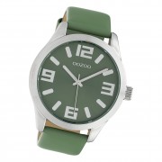Oozoo Unisex Armbanduhr Timepieces C10238 Analog Leder biscay-grün UOC10238