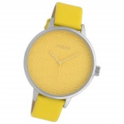 Oozoo Damen Armbanduhr Timepieces Analog Leder gelb UOC10244