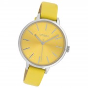 Oozoo Damen Armbanduhr Timepieces Analog Leder gelb UOC10256