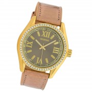 Oozoo Damen Armbanduhr Timepieces Analog Leder rosegold UOC10273