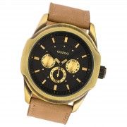 Oozoo Damen Armbanduhr Timepieces Analog Leder hellbraun UOC10318