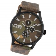 Oozoo Unisex Armbanduhr Timepieces Analog Leder braun UOC10347