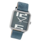 Oozoo Damen Armbanduhr Timepieces Analog Leder blau UOC10361