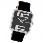 Oozoo Damen Armbanduhr Timepieces Analog Leder schwarz UOC10364