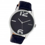 Oozoo Damen Armbanduhr Timepieces Analog Leder dunkelblau UOC10377
