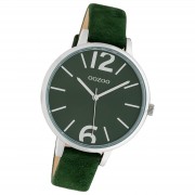 Oozoo Damen Armbanduhr Timepieces Analog Leder grün UOC10436
