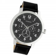 Oozoo Unisex Armbanduhr Timepieces Analog Leder schwarz UOC10506