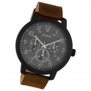 Oozoo Unisex Armbanduhr Timepieces Analog Leder braun UOC10507