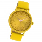 Oozoo Damen Armbanduhr Timepieces Analog Leder gelb UOC10577