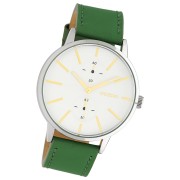 Oozoo Damen Armbanduhr Timepieces Analog Leder grün UOC10586