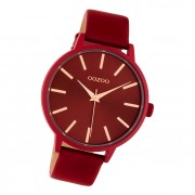 Oozoo Damen Armbanduhr Timepieces C10618 Analog Leder rot UOC10618