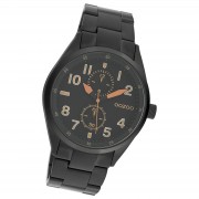 Oozoo Damen Armbanduhr Timepieces Analog Metall schwarz UOC10635