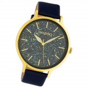 Oozoo Damen Armbanduhr Timepieces Analog Leder dunkelblau UOC10662