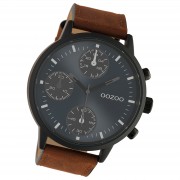 Oozoo Unisex Armbanduhr Timepieces Analog Leder braun UOC10666