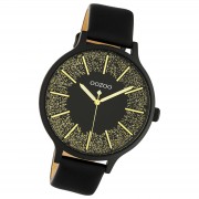 Oozoo Damen Armbanduhr Timepieces Analog Leder schwarz UOC10679