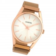 Oozoo Unisex Armbanduhr Timepieces Analog Metall rosegold UOC10694