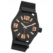 Oozoo Damen Armbanduhr Timepieces Analog Metall schwarz UOC10734