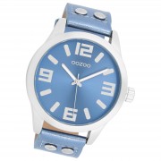 Oozoo Damen Armbanduhr Timepieces Analog Leder blau UOC1079A