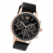 Oozoo Damen Armbanduhr Timepieces C10814 Analog Leder schwarz UOC10814