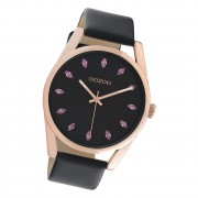Oozoo Damen Armbanduhr Timepieces C10819 Analog Leder schwarz UOC10819