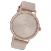 Oozoo Damen Armbanduhr Timepieces Analog Leder beige rosa UOC10825