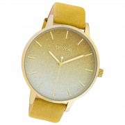 Oozoo Damen Armbanduhr Timepieces Analog Leder gelb UOC10833