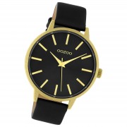Oozoo Damen Armbanduhr Timepieces Analog Leder schwarz UOC10838