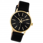 Oozoo Damen Armbanduhr Timepieces Analog Leder schwarz UOC10840