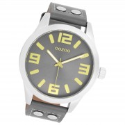 Oozoo Damen Armbanduhr Timepieces Analog Leder grau UOC1087A