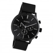Oozoo Unisex Armbanduhr Timepieces C10914 Analog Edelstahl schwarz UOC10914