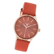 Oozoo Damen Armbanduhr Timepieces C10934 Analog Leder rot UOC10934