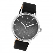 Oozoo Damen Armbanduhr Timepieces C10939 Analog Leder schwarz UOC10939