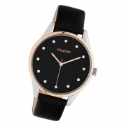 Oozoo Damen Armbanduhr Timepieces C10954 Analog Leder schwarz UOC10954
