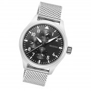 Oozoo Herren Armbanduhr Timepieces C10958 Analog Metall Mesh silber UOC10958