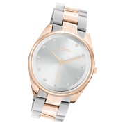 Oozoo Damen Armbanduhr Timepieces C10964 Analog Edelstahl silber-rosé UOC10964