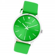 Oozoo Damen Armbanduhr Timepieces C10988 Analog Leder grün UOC10988