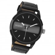 Oozoo Herren Armbanduhr Timepieces C11000 Analog Leder schwarz UOC11000
